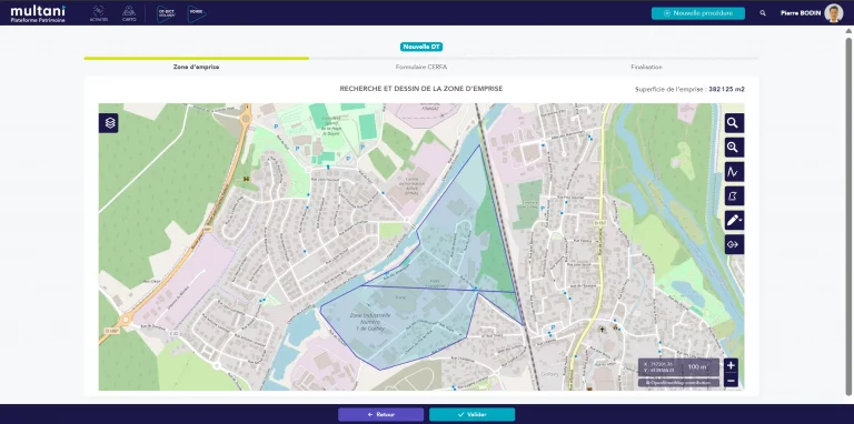 DICT Déclarer, Multi-emprise